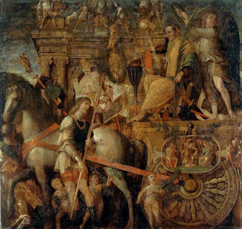 I Trionfi di Cesare : 9. Cesare sul suo carro - Andrea Mantegna