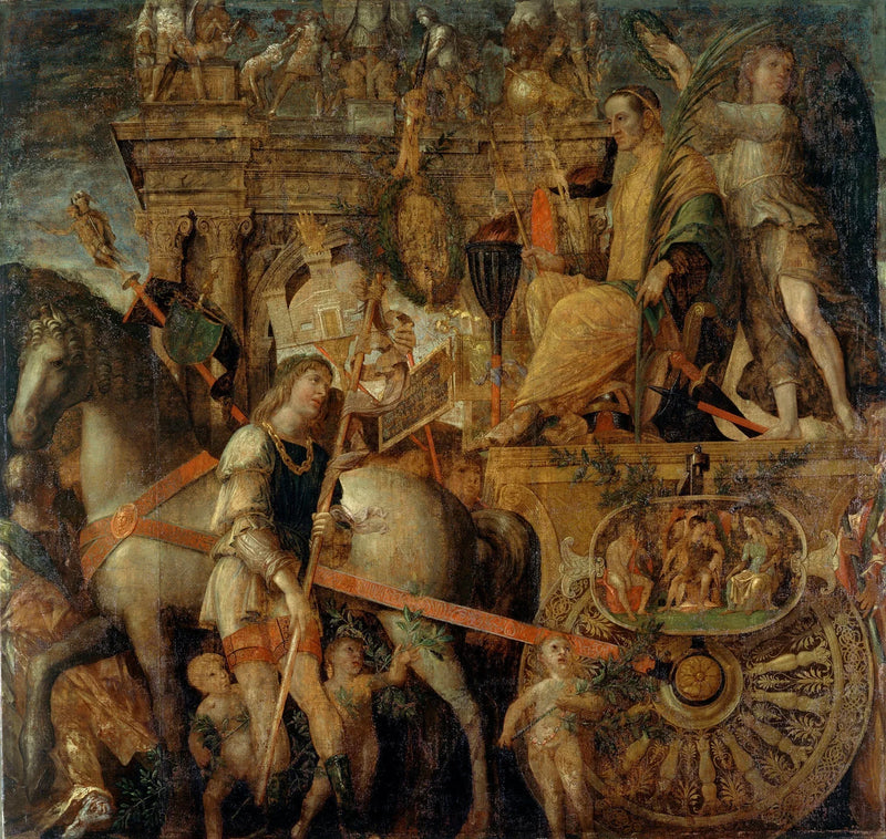 I Trionfi di Cesare : 9. Cesare sul suo carro - Andrea Mantegna
