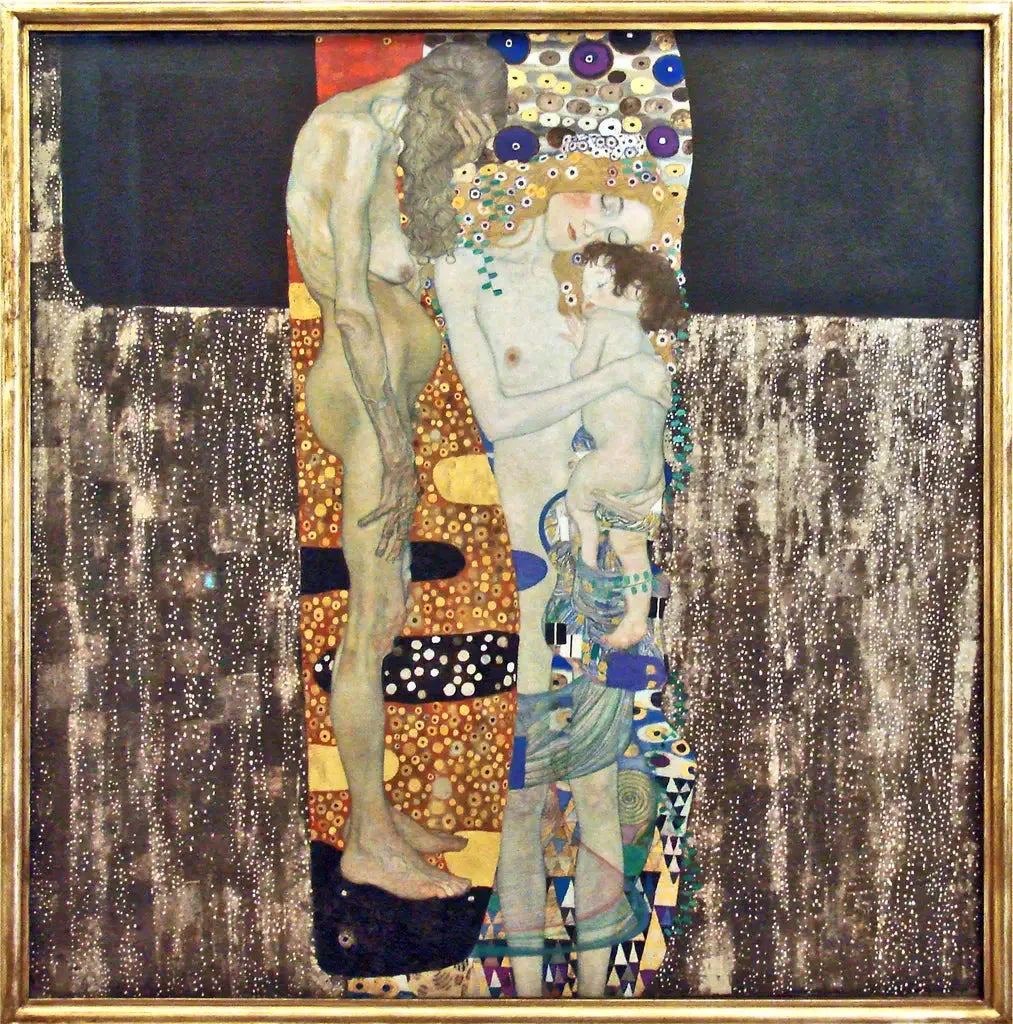 Les Trois Âges de la femme - Gustav Klimt image 1 tableau peint à l’huile sur toile