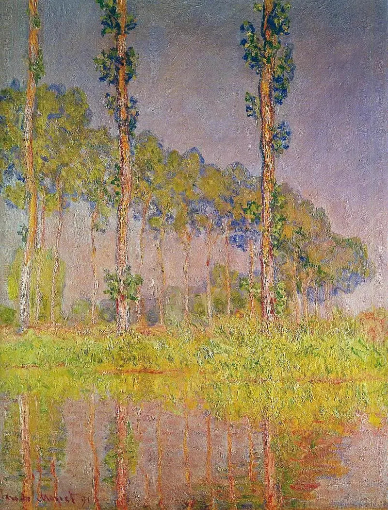 I Tre Alberi, primavera - Claude Monet