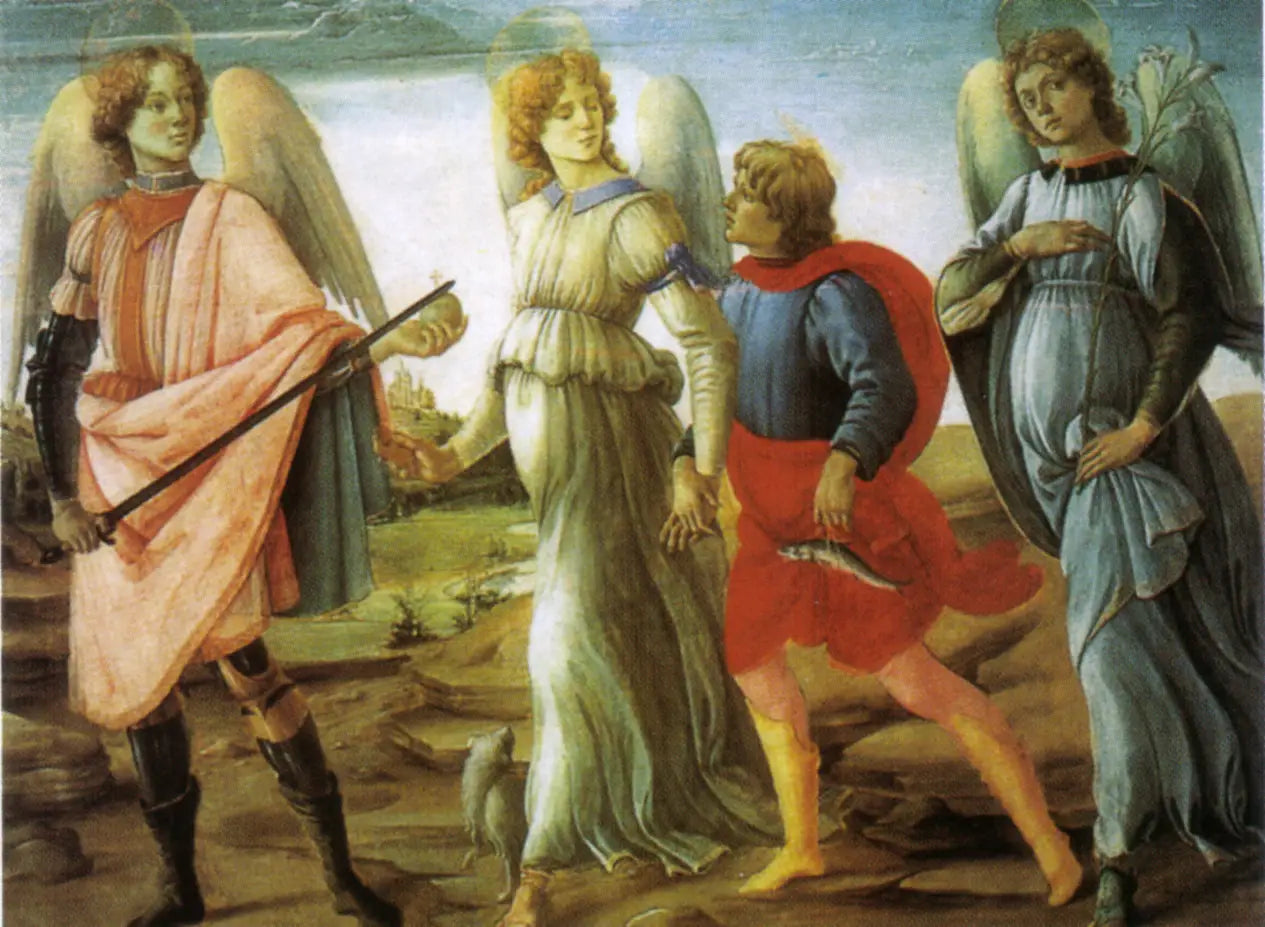 Les Trois Archanges avec Tobie - Filippino Lippi image 1 reproduction d’œuvre d’art à l’huile
