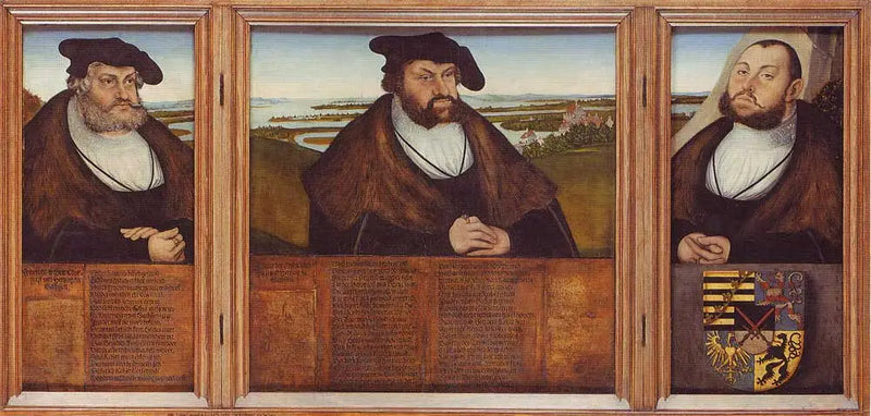 I tre elettori di Sassonia - Lucas Cranach il Vecchio