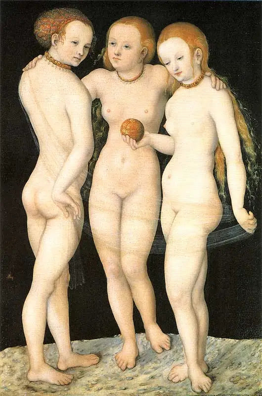 Le Tre Grazie - Lucas Cranach il Vecchio