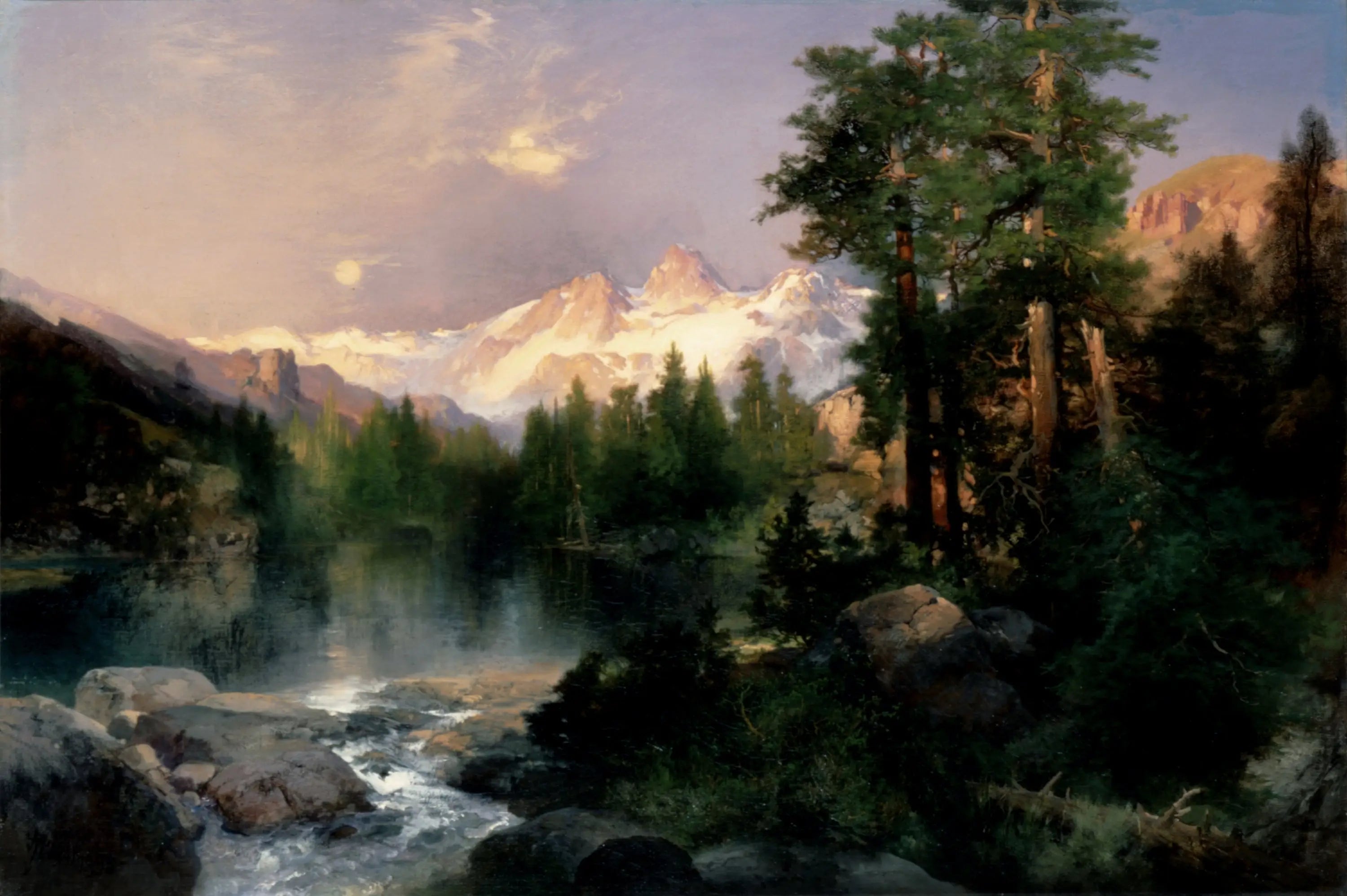 Les Trois Tétons - Thomas Moran - Alpha Reproduction