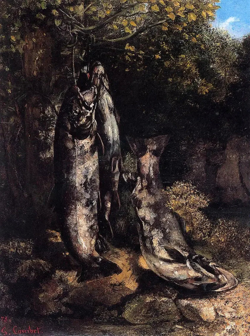 Le tre trote della Loue - Gustave Courbet