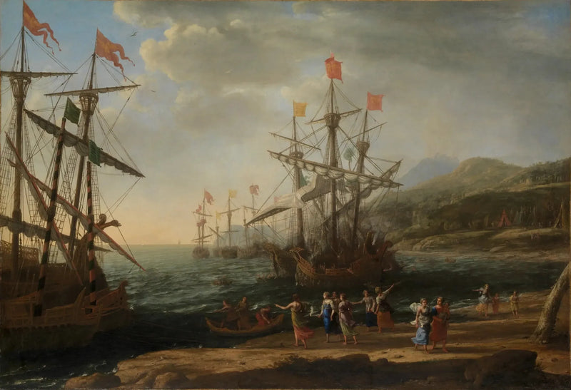 Le Troiane incendiano la loro flotta - Claude Lorrain