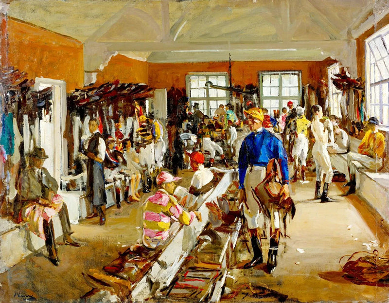 Gli spogliatoi dei fantini ad Ascot - John Lavery