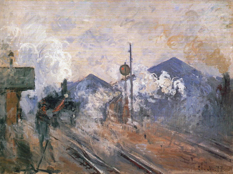 Le Vie all'uscita della stazione Saint-Lazare - Claude Monet