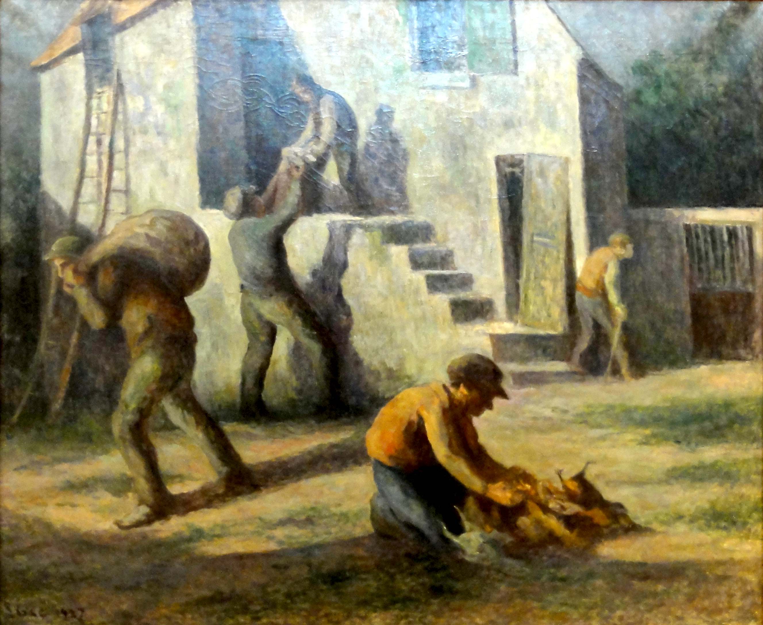 Les voleurs de poulet - Maximilien Luce - Alpha Reproduction