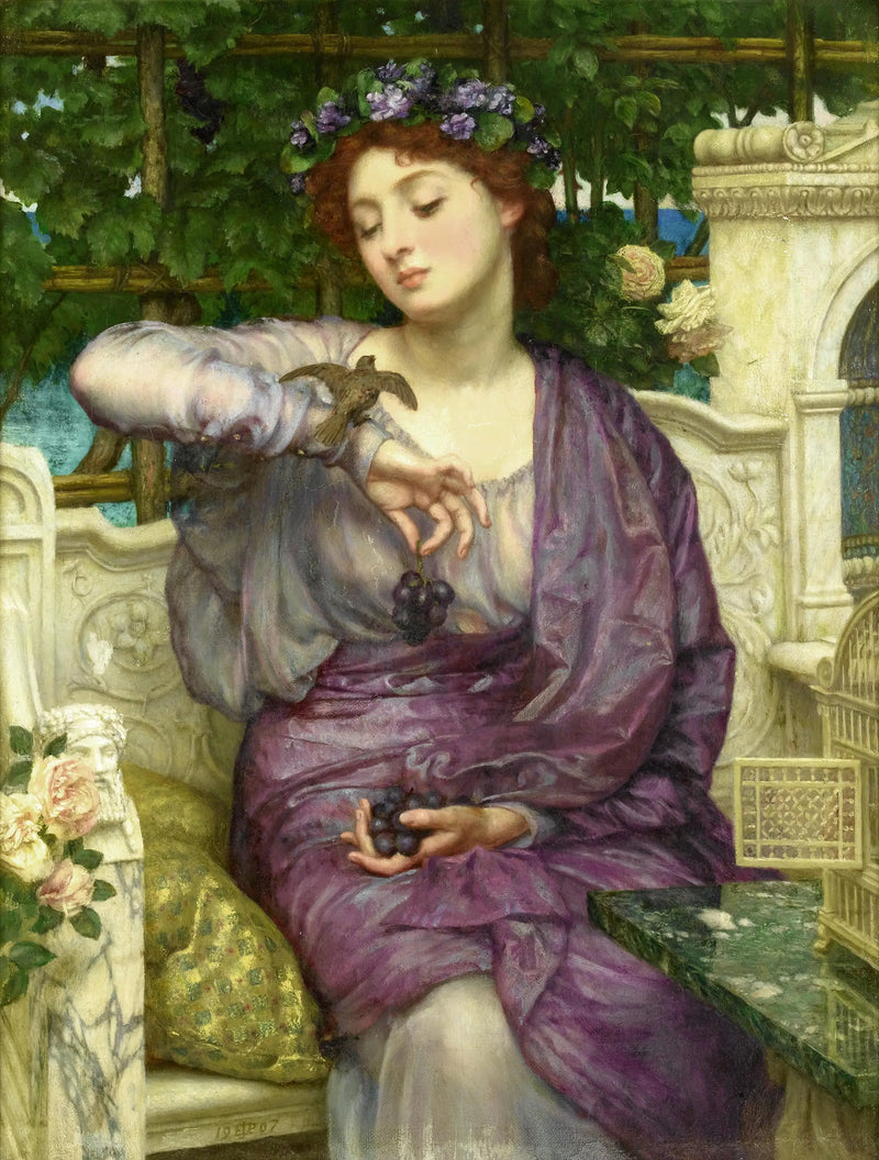 Lesbia e il suo passero - Edward Poynter