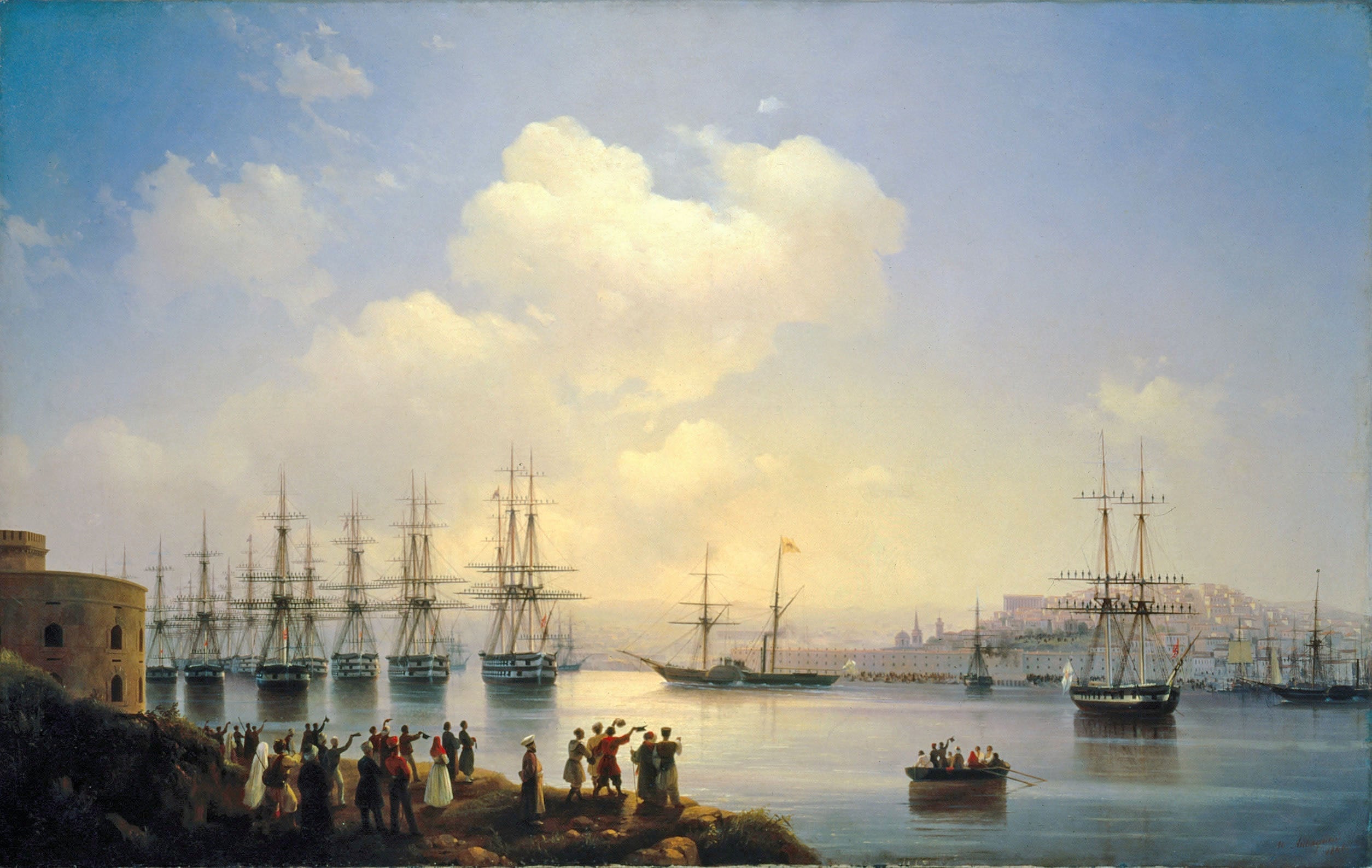 L’escadron russe sur les routes de Sébastopol - Ivan Aïvazovski - Alpha Reproduction