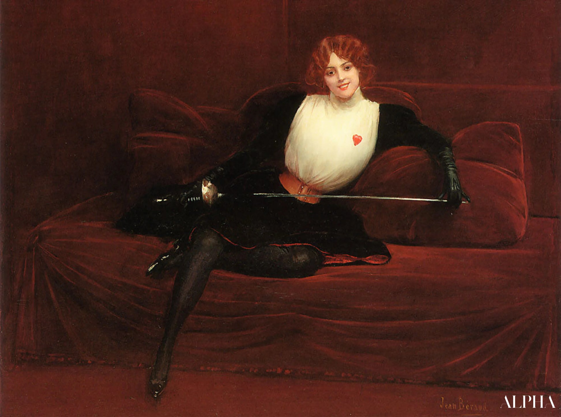 L'Escrimeuse - Jean Béraud - Reproductions de tableaux et peintures haut de gamme