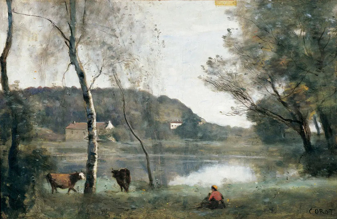 L’Étang de ville d’Avray - Jean-Baptiste Camille Corot - Alpha Reproduction
