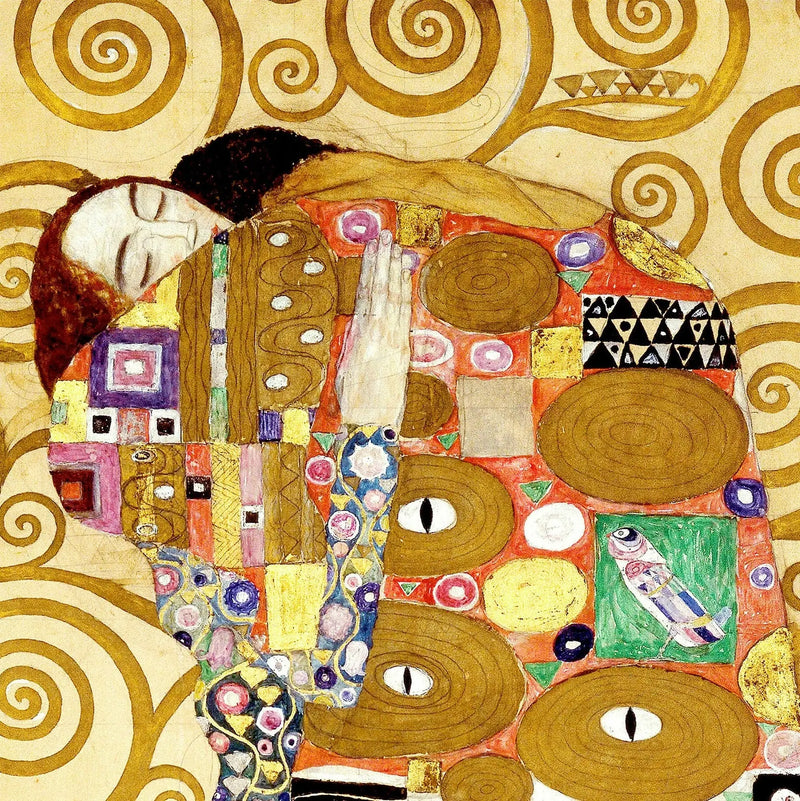 🤝 L'Abbraccio (Dettaglio de L'Albero della Vita) – Gustav Klimt (circa 1905-1909)