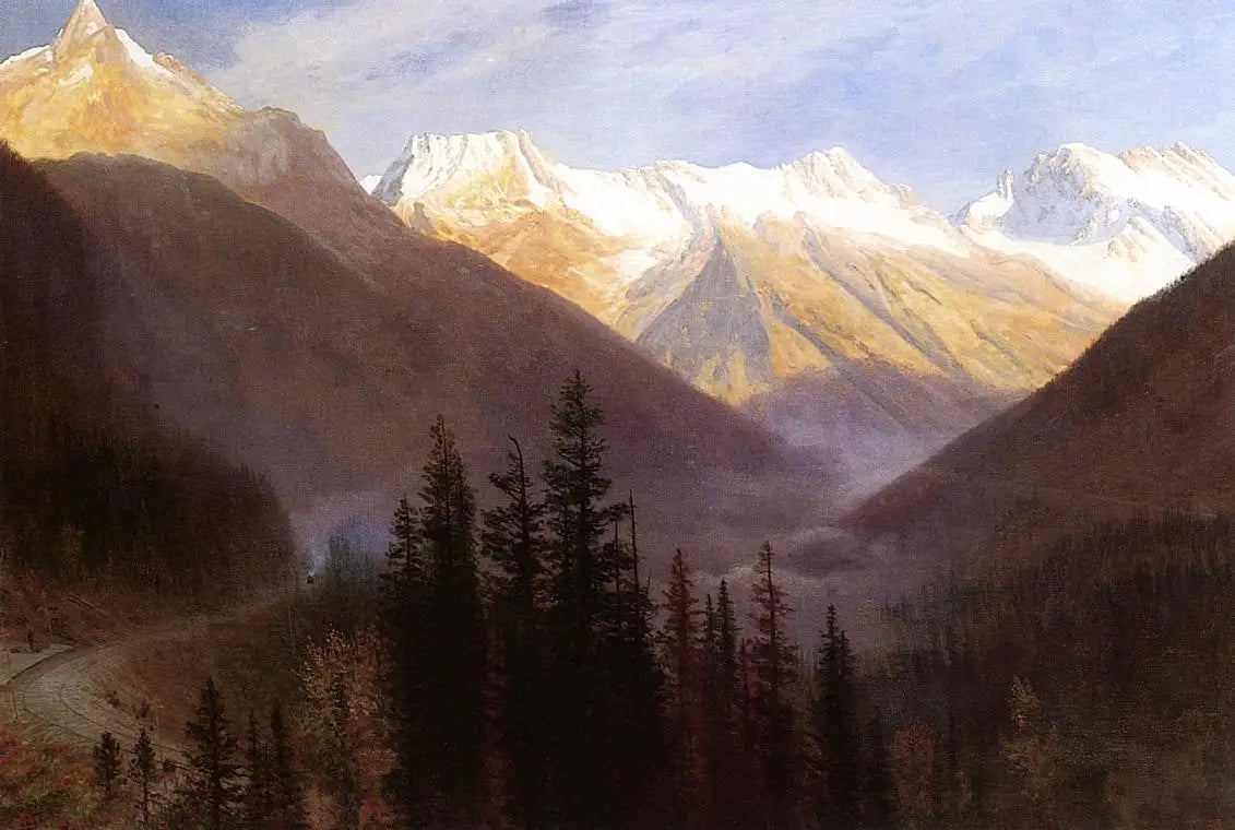 Lever de soleil à Glacier Station - Albert Bierstadt - Alpha Reproduction