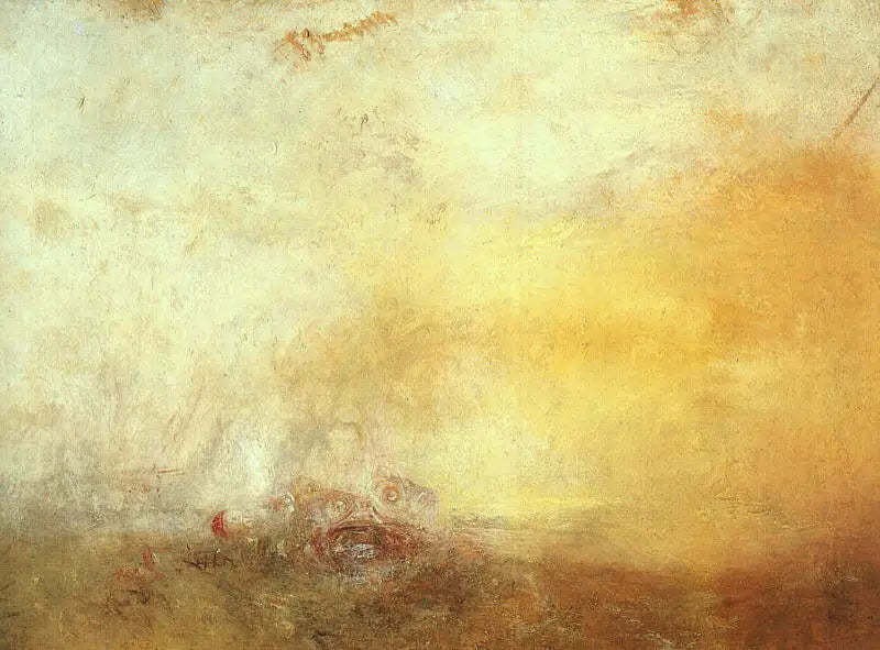 Alba con mostri marini - J. M. W. Turner