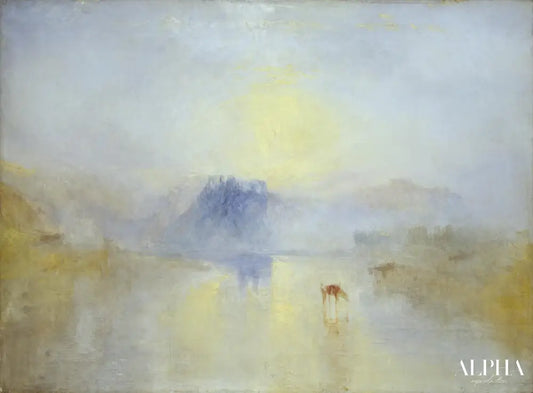 Lever de soleil sur le château de Norham - William Turner - Reproductions de tableaux et peintures haut de gamme