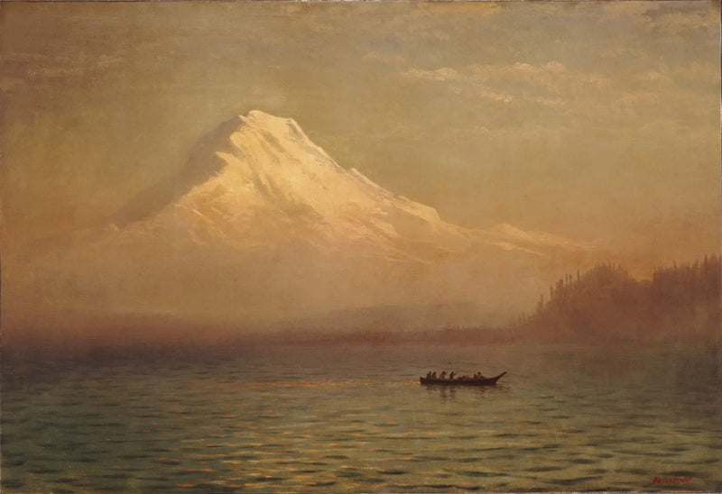 Alba sul monte Tacoma - Albert Bierstadt