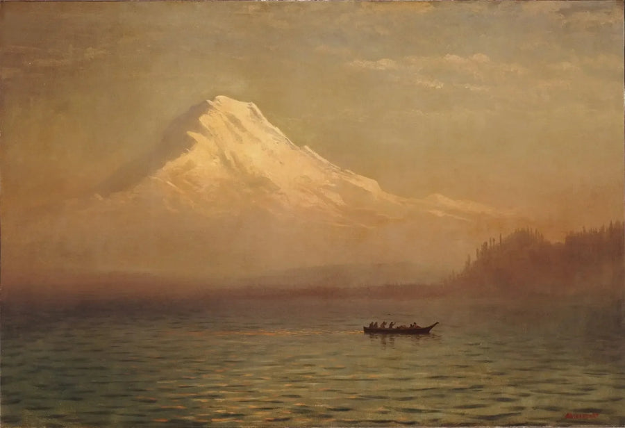 Alba sul monte Tacoma - Albert Bierstadt