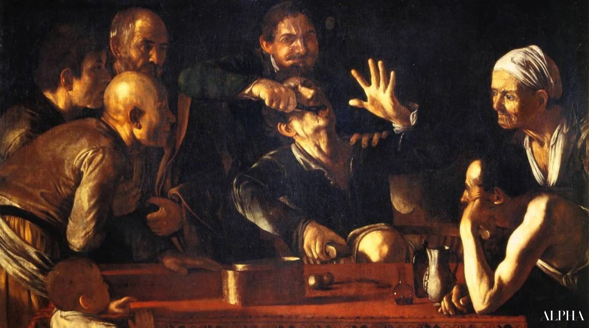 L'extraction de la dent - Caravage - Reproductions de tableaux et peintures haut de gamme