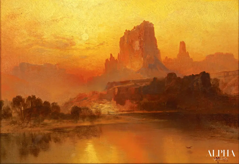 L'heure d'or - Thomas Moran - Reproductions de tableaux et peintures haut de gamme