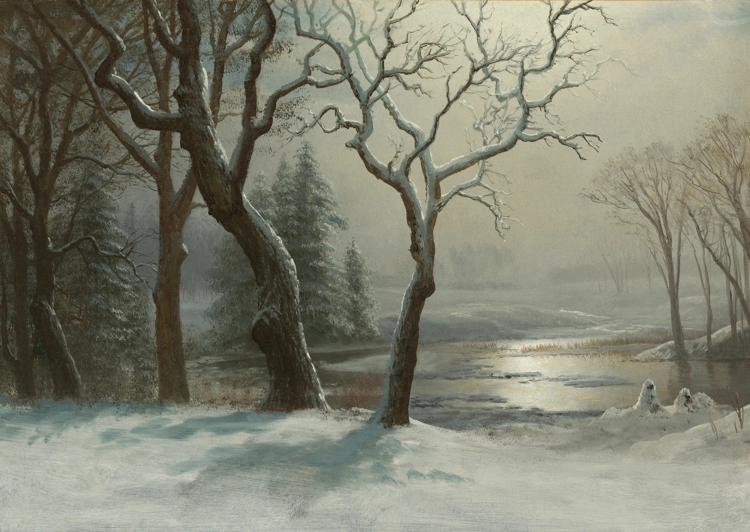 L’hiver à Yosemite - Albert Bierstadt - Alpha Reproduction