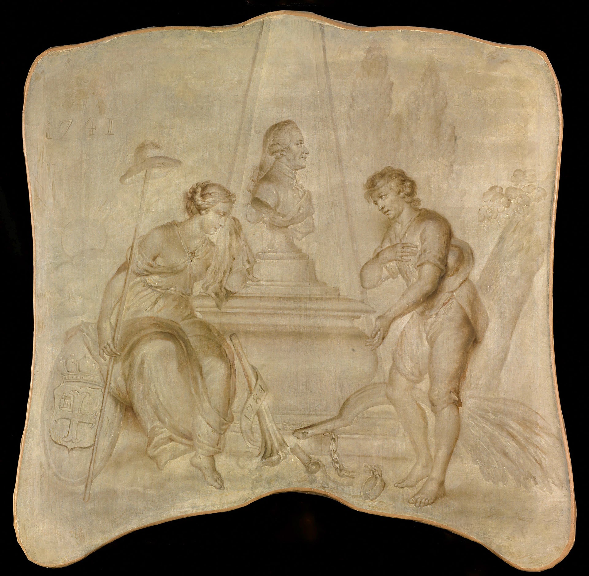 La liberté et le patriotisme pleurent sur la tombe du baron Joan-Derk van der Capellen tot den Pol - Artiste inconnu du Rijksmuseum