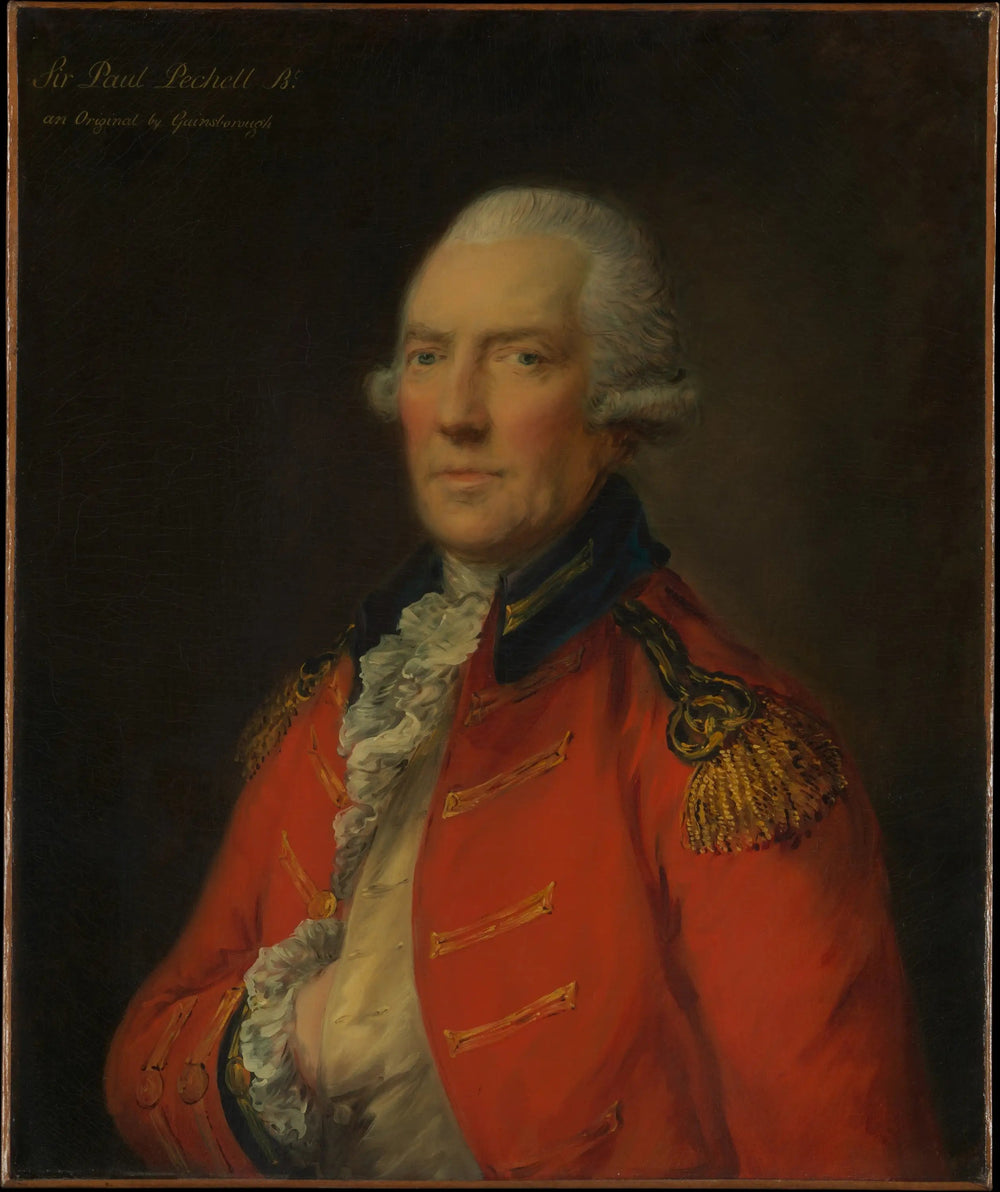 Lieutenant-colonel Paul Pechell (1724-1800) - Thomas Gainsborough image 1 reproduction artisanale de tableau