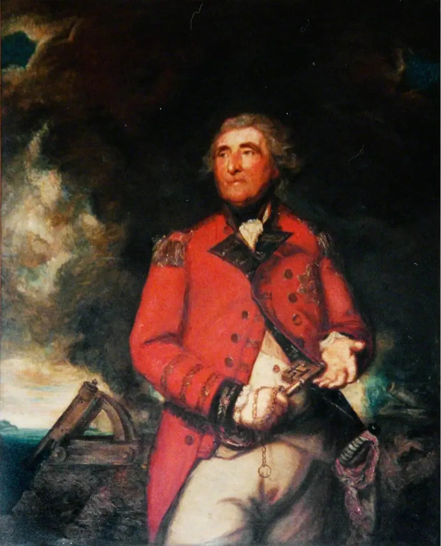 Tenente generale George Augustus Eliott (1717–1790), 1° barone Heathfield, generale e difensore di Gibilterra, governatore di Gibilterra (1777–1790) - Joshua Reynolds