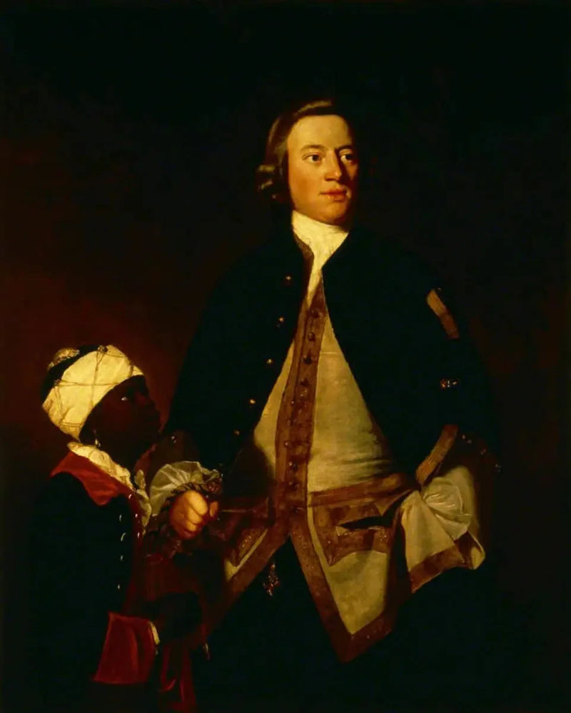 Tenente, poi capitano, Paul Henry Ourry, deputato (1719-1783) con « Jersey » - Joshua Reynolds