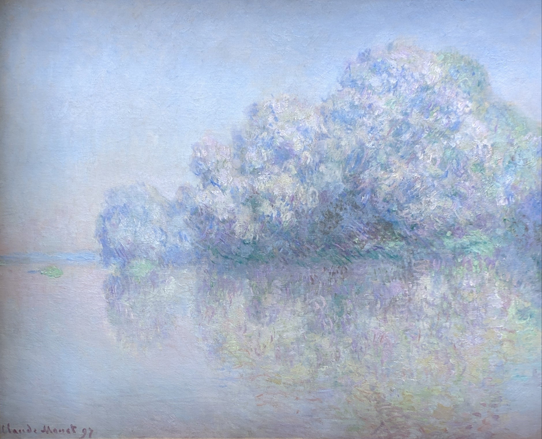 Reproduction du tableau « L'Île aux Orties - Claude Monet » par Alpha Reproduction en peinture à l’huile