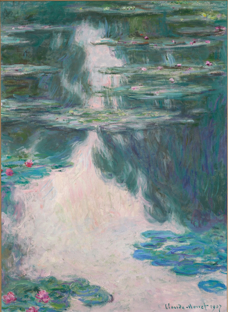 Ninfee, tempo grigio W1708 - Claude Monet