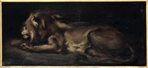 Leone sdraiato - Eugène Delacroix