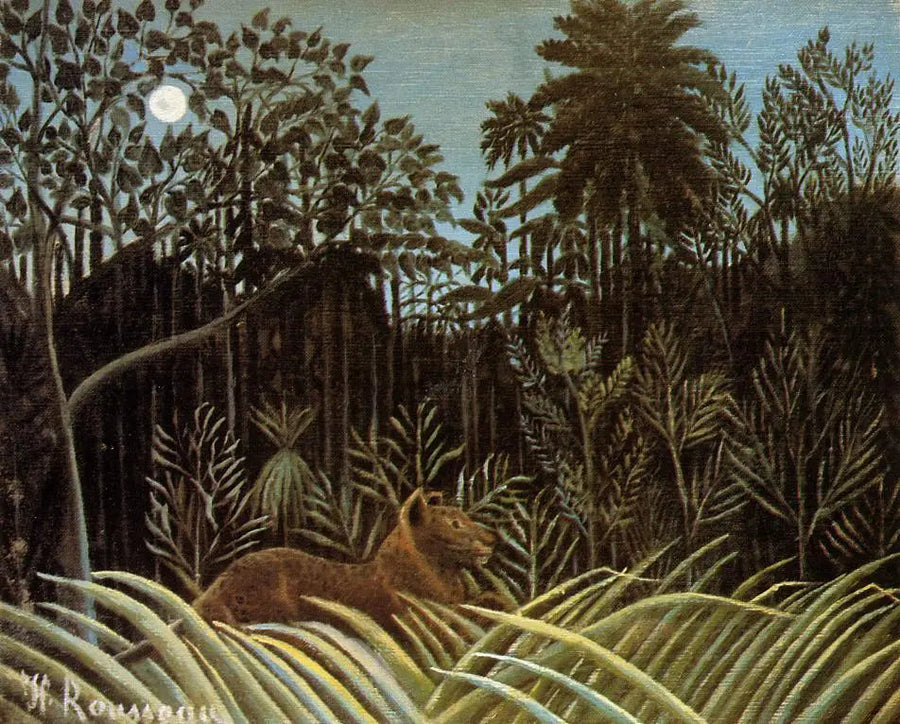 Leone nella giungla - Henri Rousseau