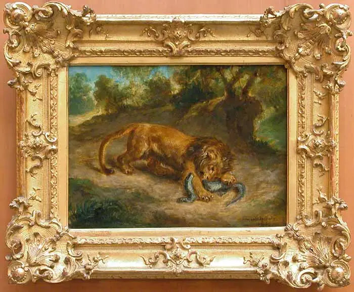 Leone e Caimano - Eugène Delacroix
