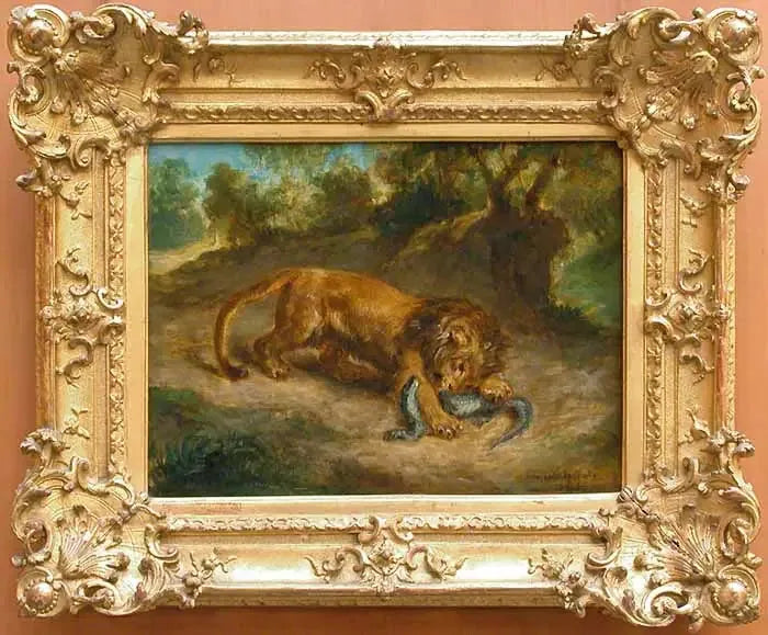Leone e Caimano - Eugène Delacroix