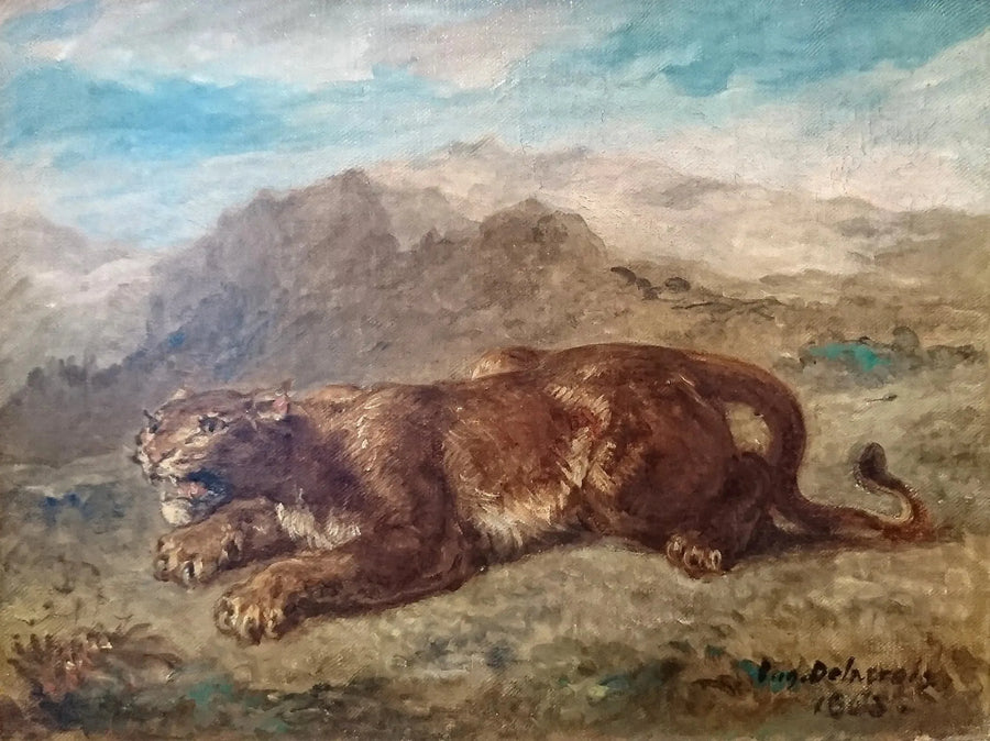 Leonessa pronta a lanciarsi - Eugène Delacroix
