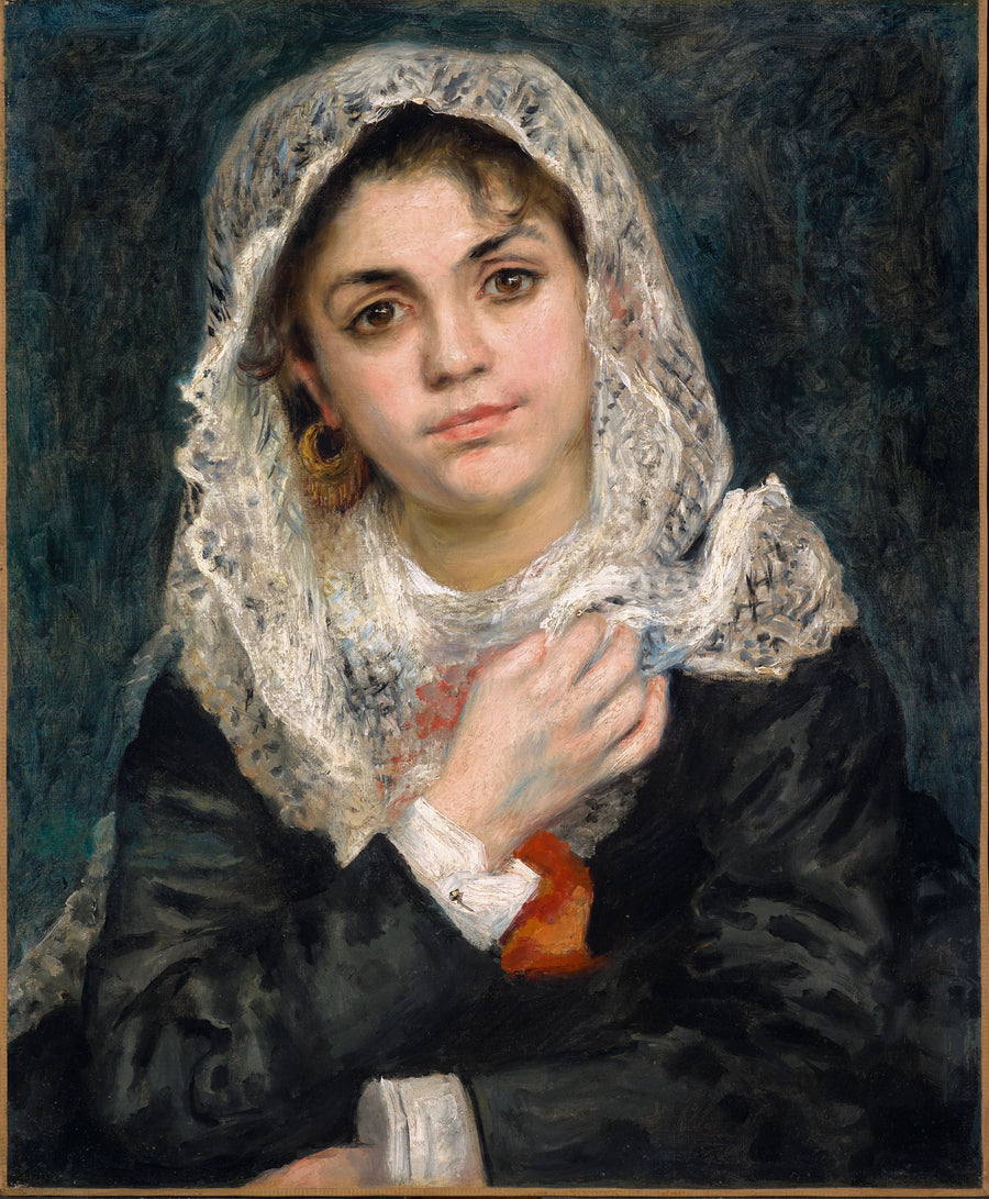 Lise in uno Scialle Bianco - Pierre-Auguste Renoir