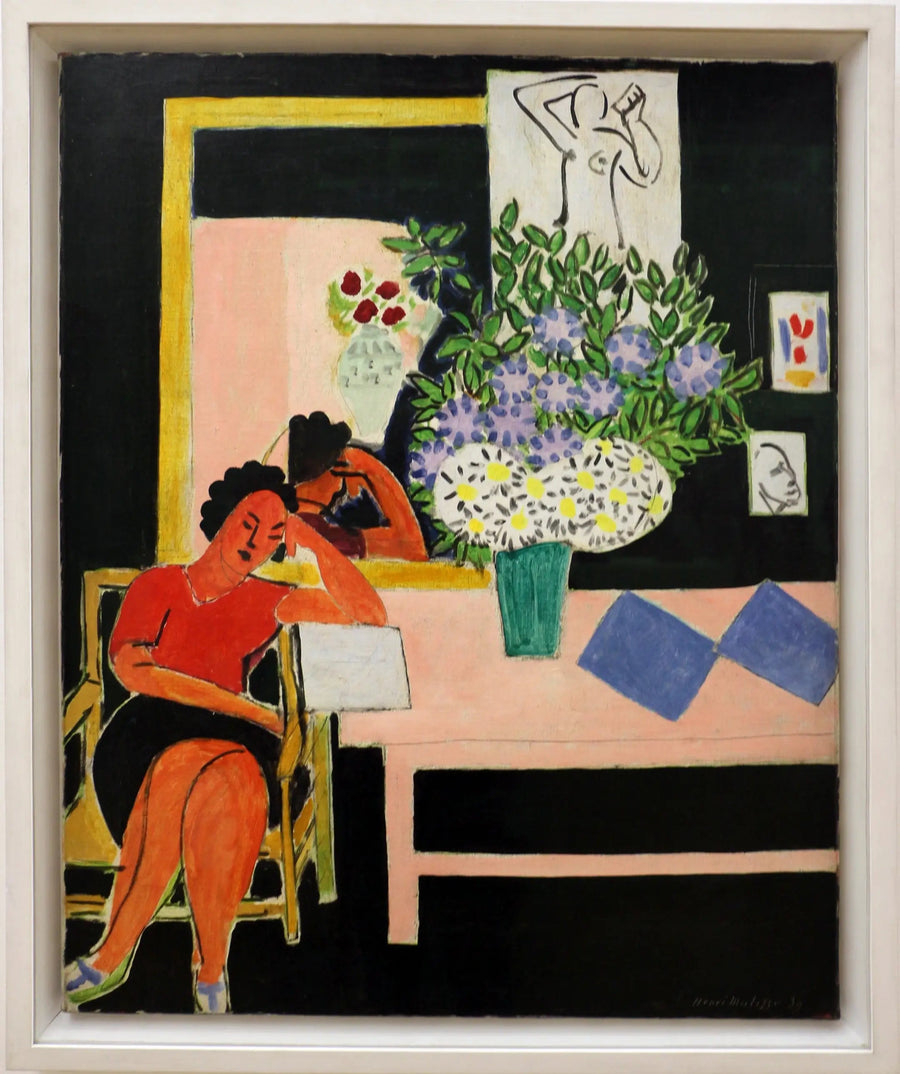 Lettura su sfondo nero - Henri Matisse