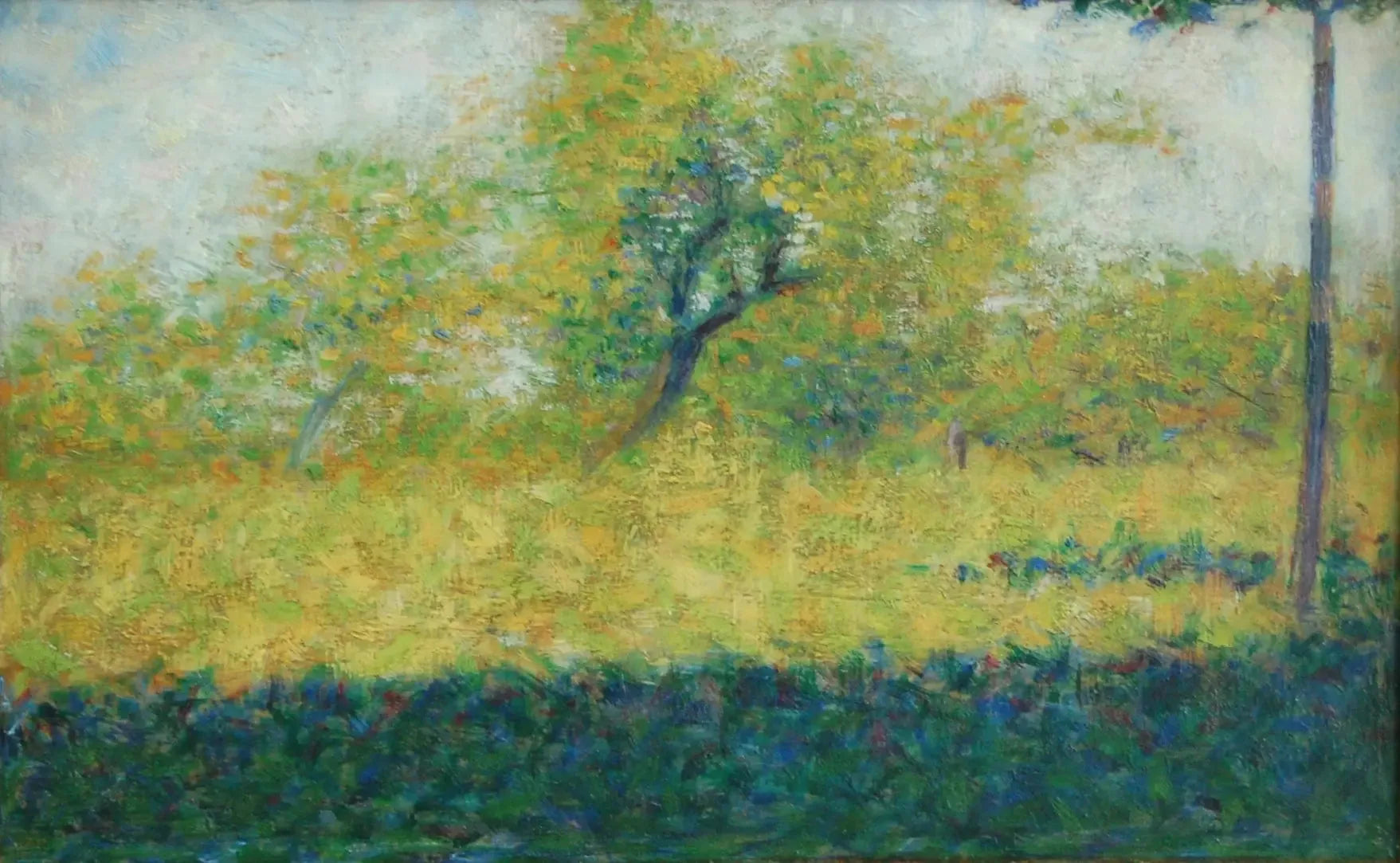 Lisière de bois au printemps - Georges Seurat image 1 reproduction artisanale de tableau