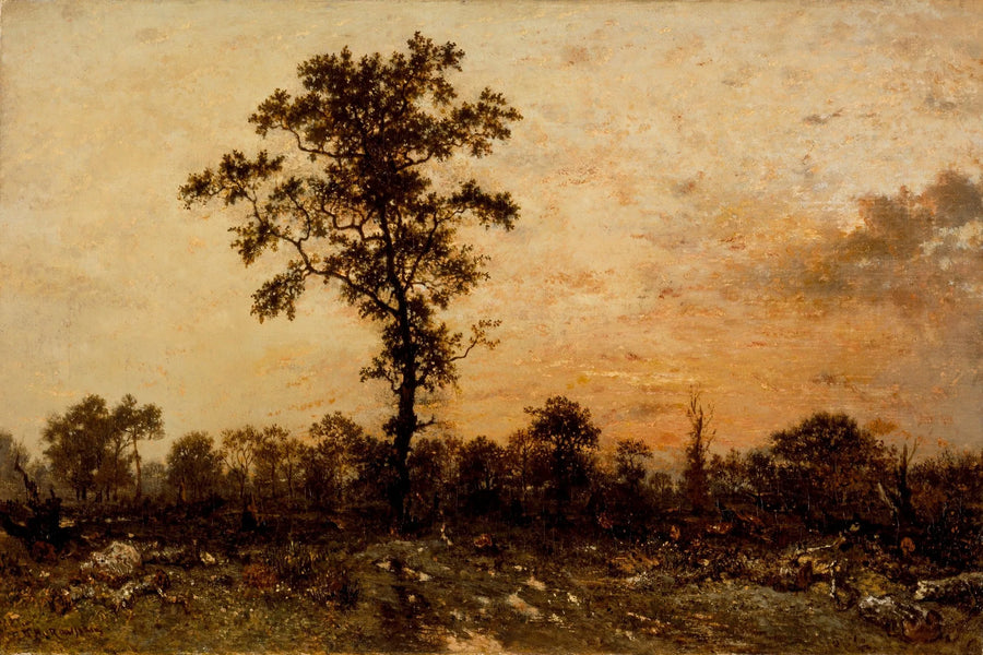 Margine della foresta, tramonto - Théodore Rousseau