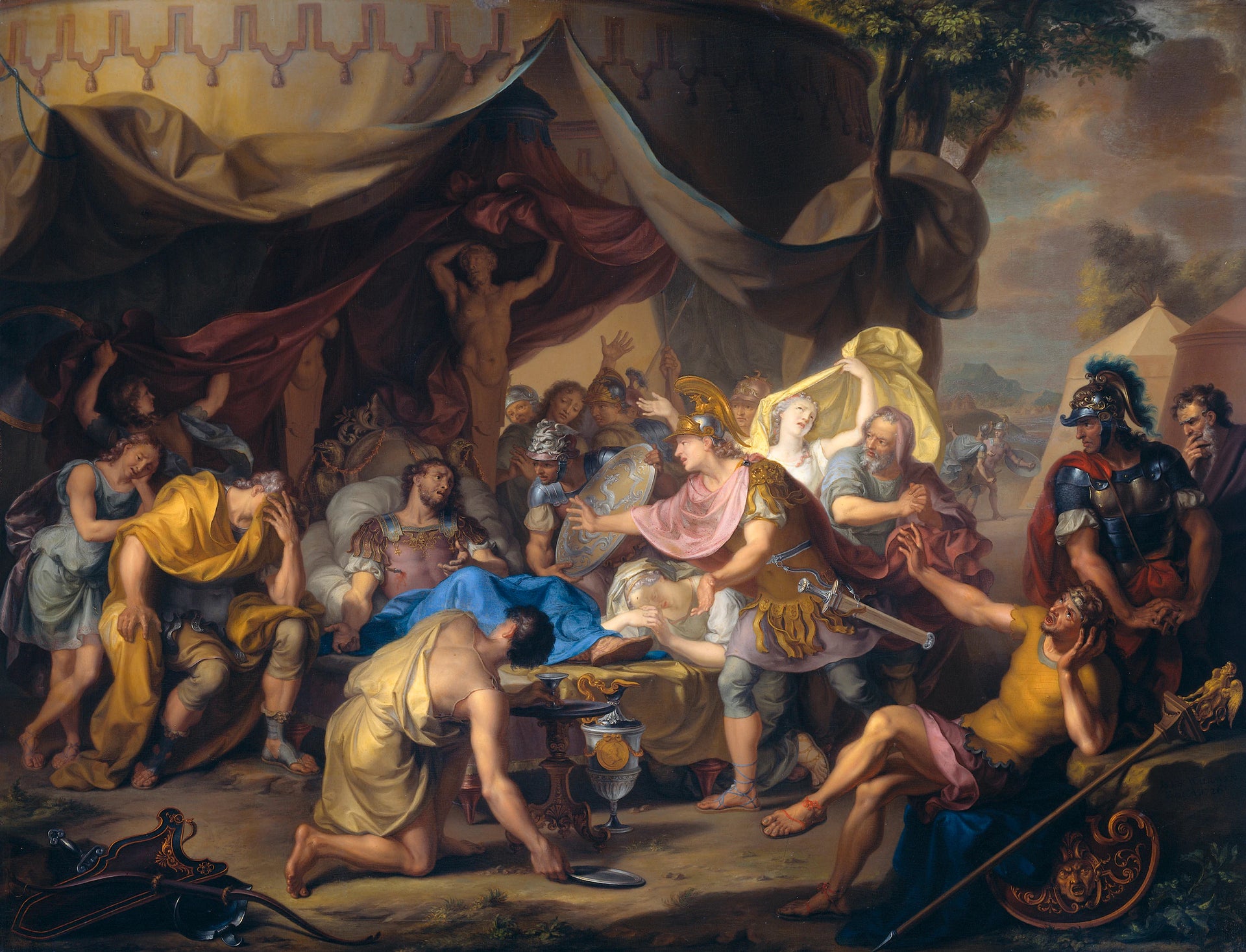 Le lit de mort d'Epaminondas - Isaac Walraven