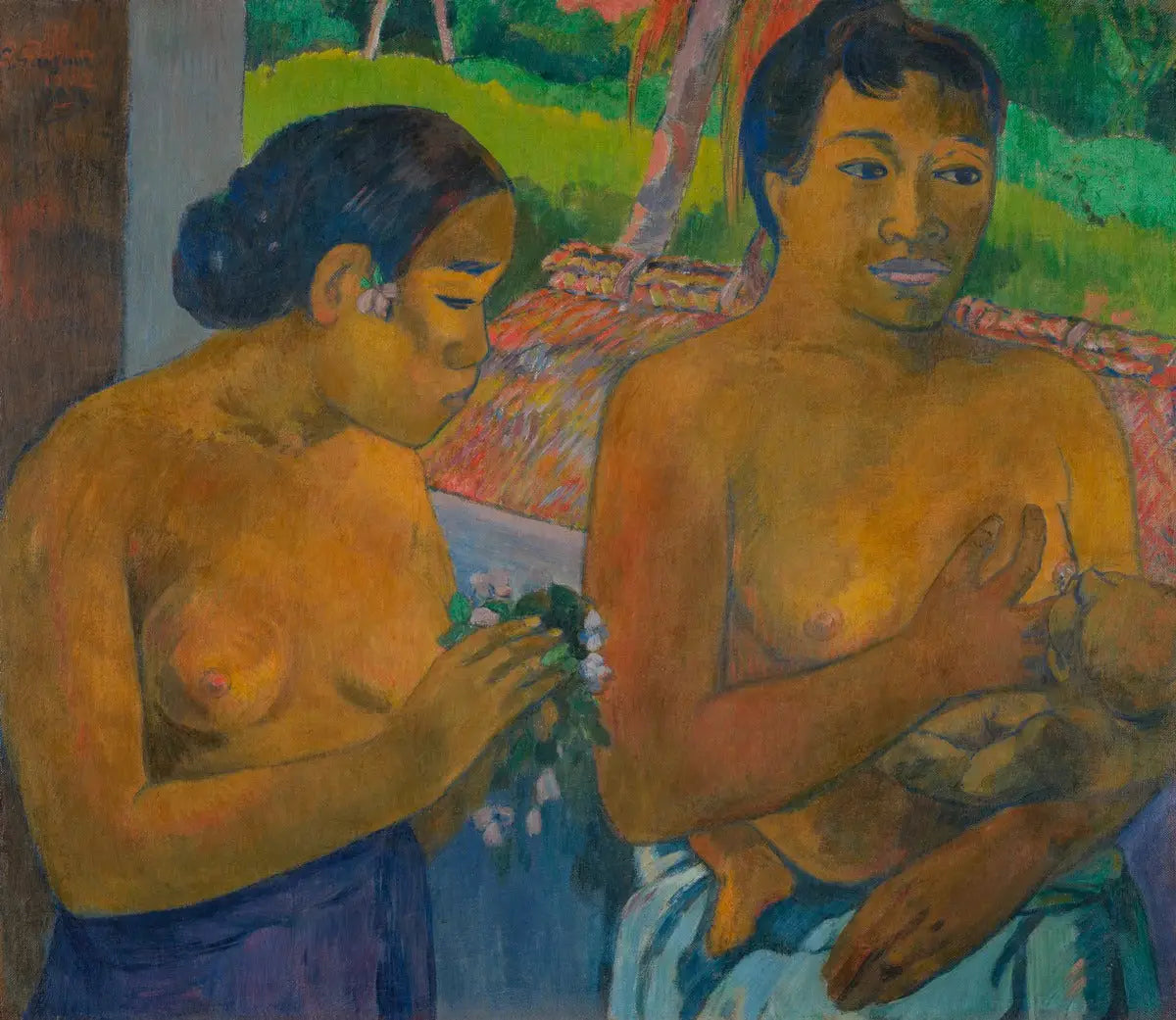 Reproduction du tableau « L'Offrande - Paul Gauguin » par Alpha Reproduction en peinture à l’huile