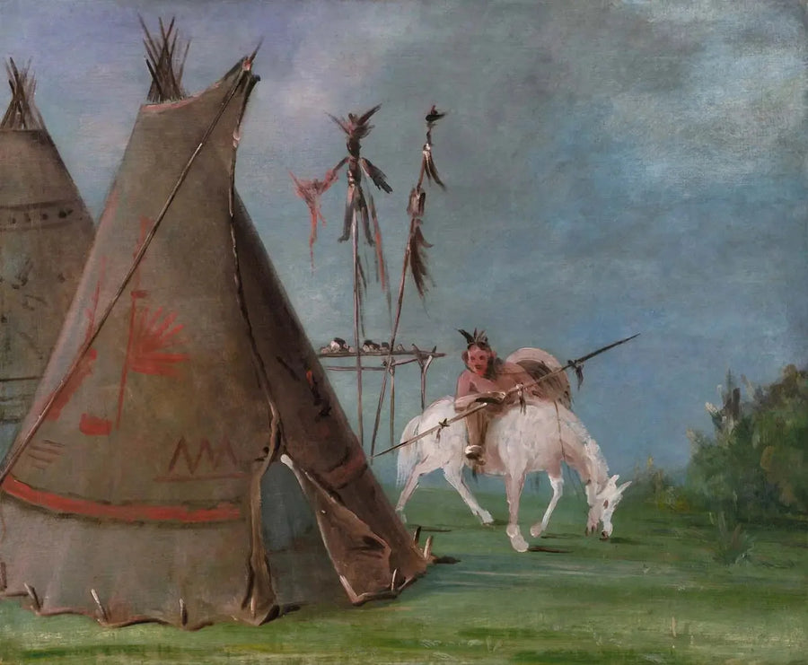 Loge Comanche delle Pelli di Bue - George Catlin