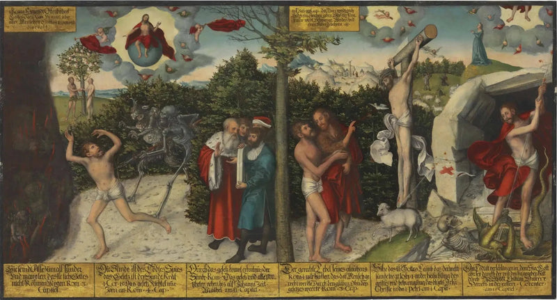Legge e grazia - Lucas Cranach il Vecchio
