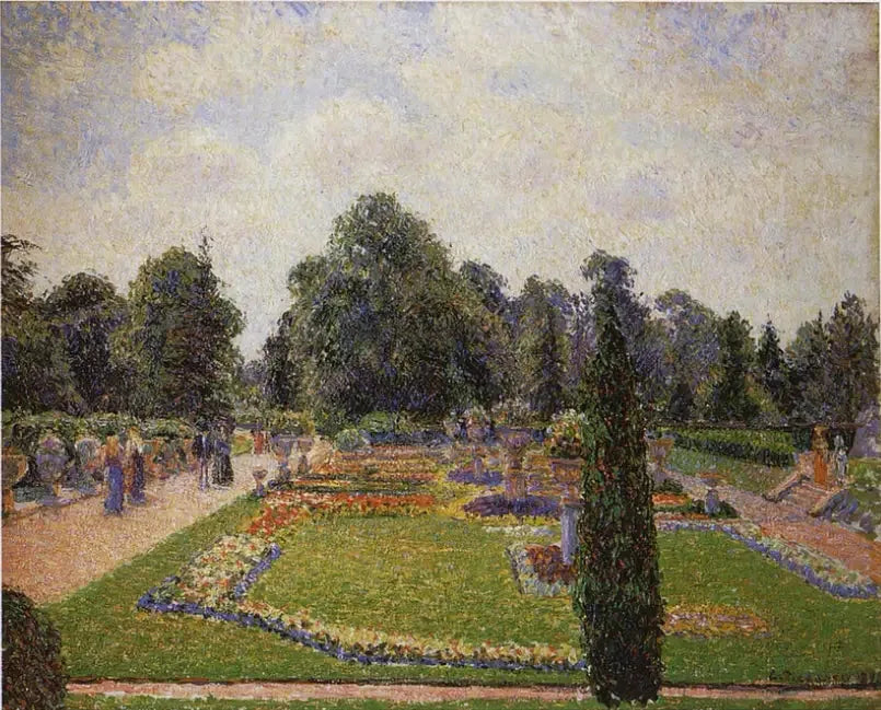 Londra. Giardino di Kew, viale della grande serra - Camille Pissarro