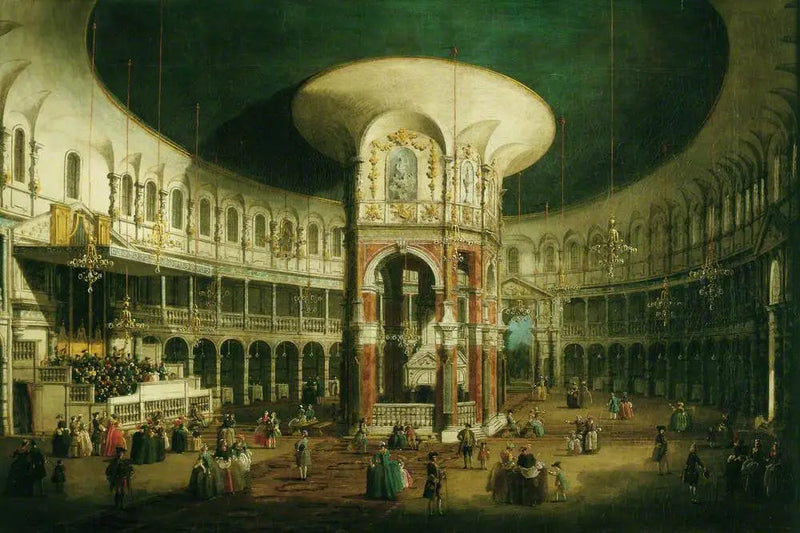 Londra : L'interno della Rotonda di Ranelagh - Canaletto