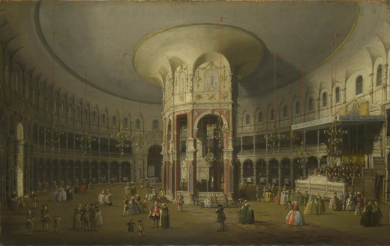Londra : L'interno della Rotonda di Ranelagh - Canaletto