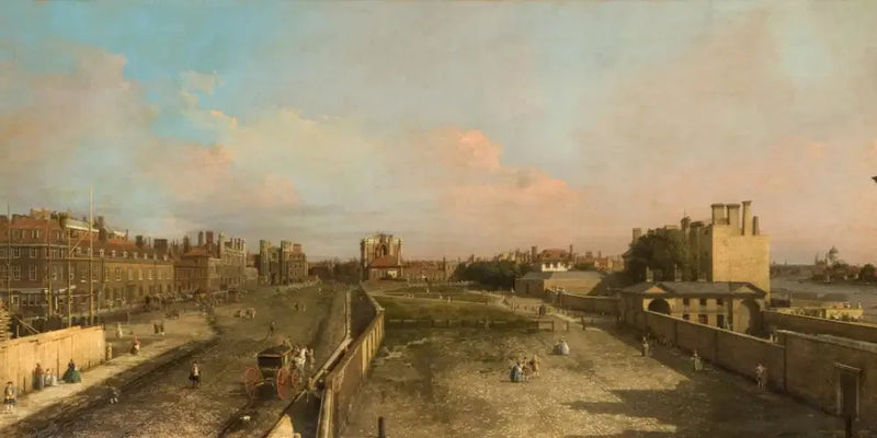 Londra : Whitehall e il Privy Garden, vista verso nord - Canaletto