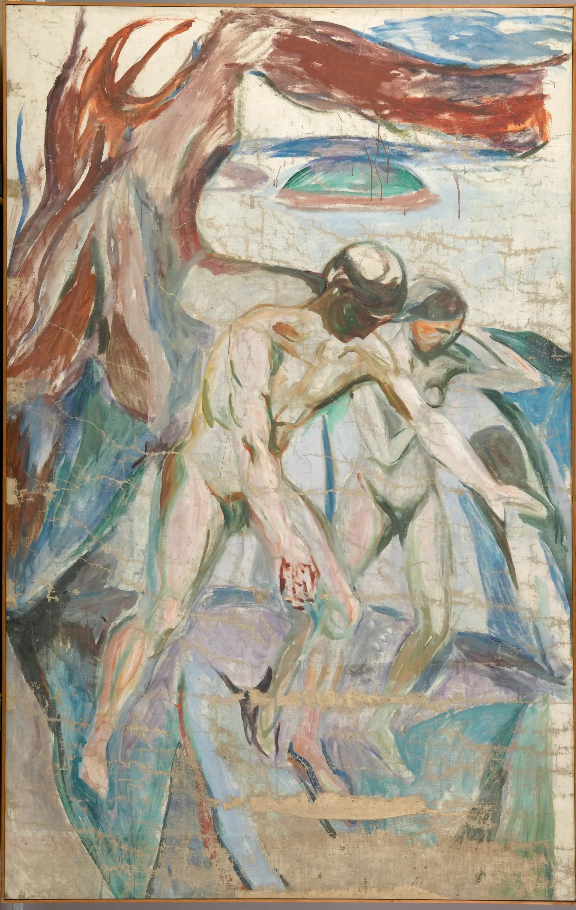 Reproduction du tableau « L'Orage : partie médiane gauche - Edvard Munch » par Alpha Reproduction en peinture à l’huile